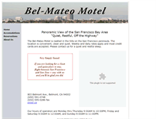 Tablet Screenshot of bel-mateomotel.com